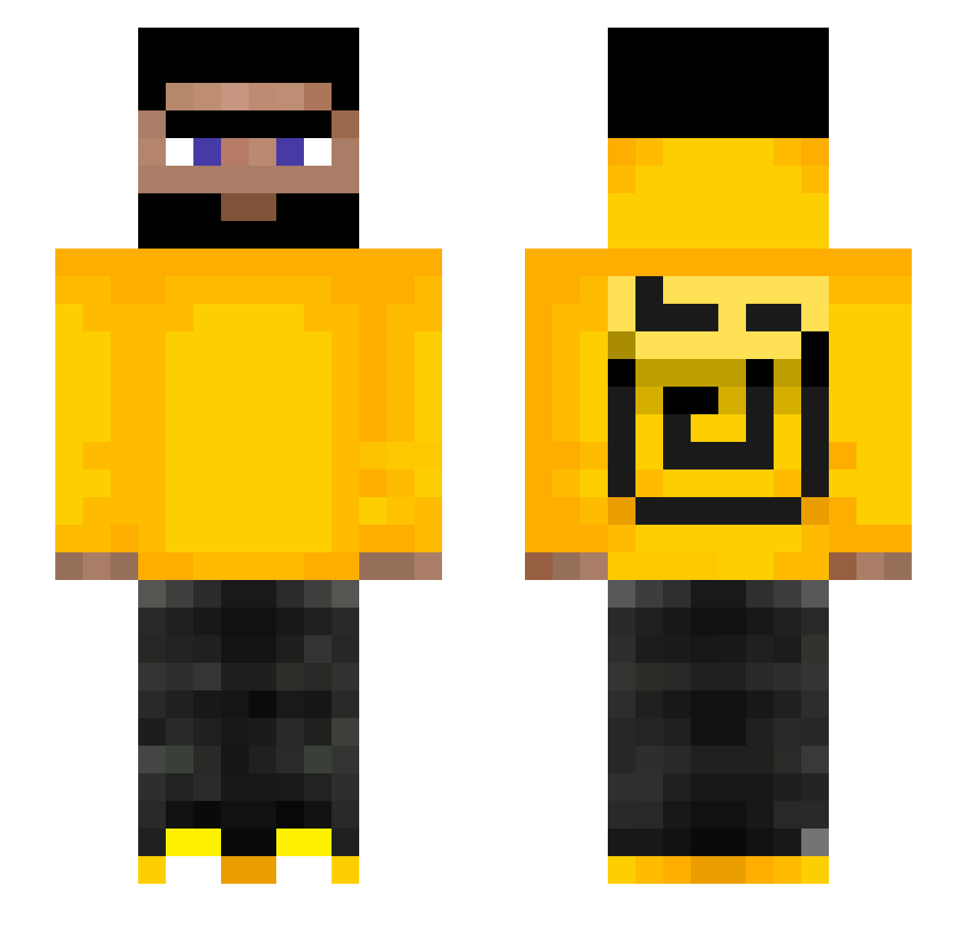 tofuuuu21 Minecraft skin, front and back view