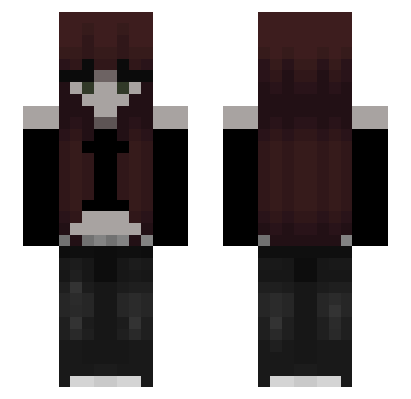 tejciii02 Minecraft skin, front and back view