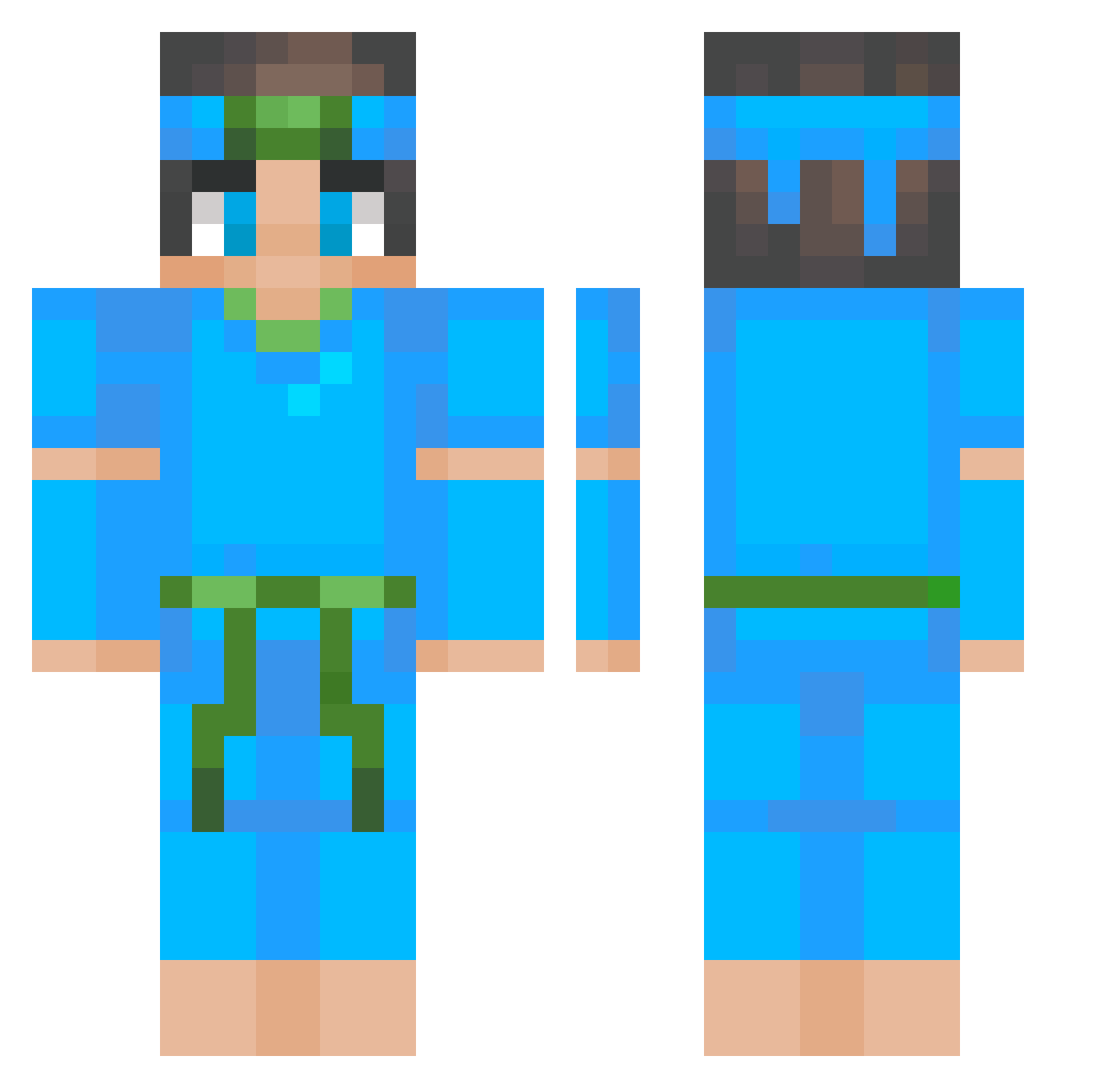 seadmustafa1 Minecraft skin, front and back view