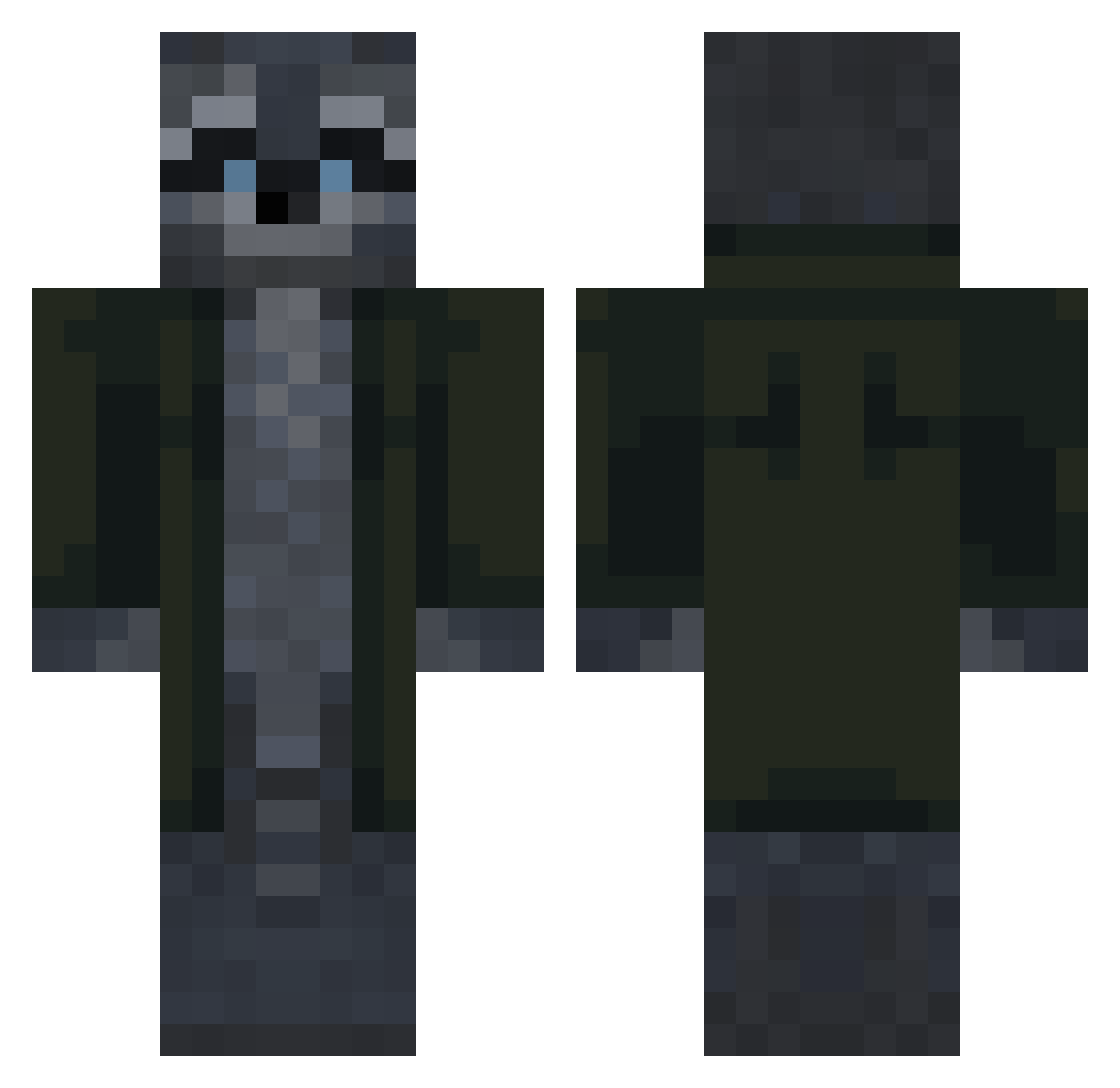 sestrich Minecraft skin, front and back view