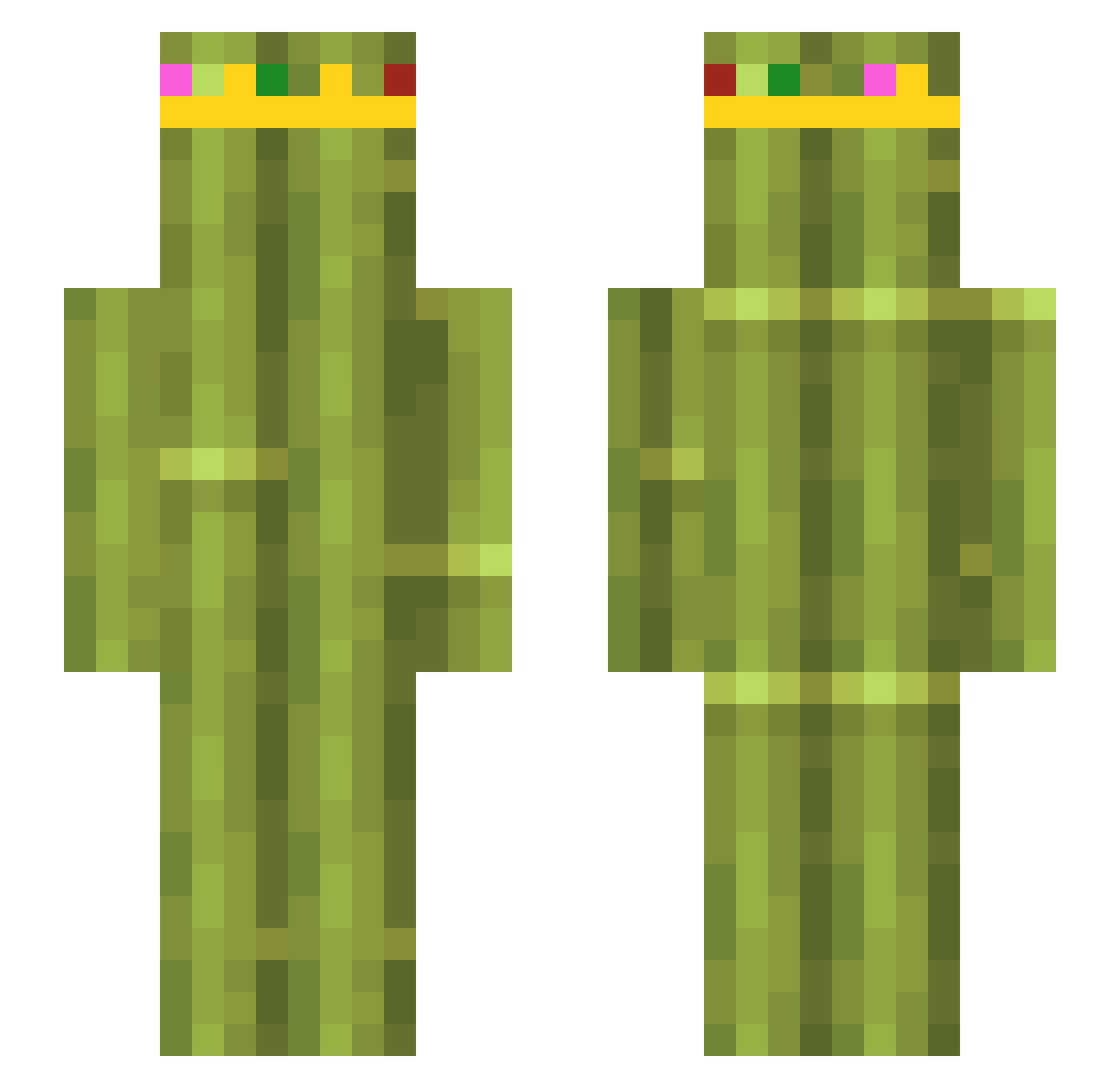 BambooLord0 Minecraft skin, front and back view