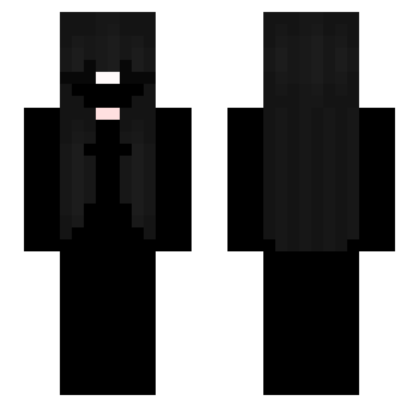 Lightxit Minecraft skin, front and back view