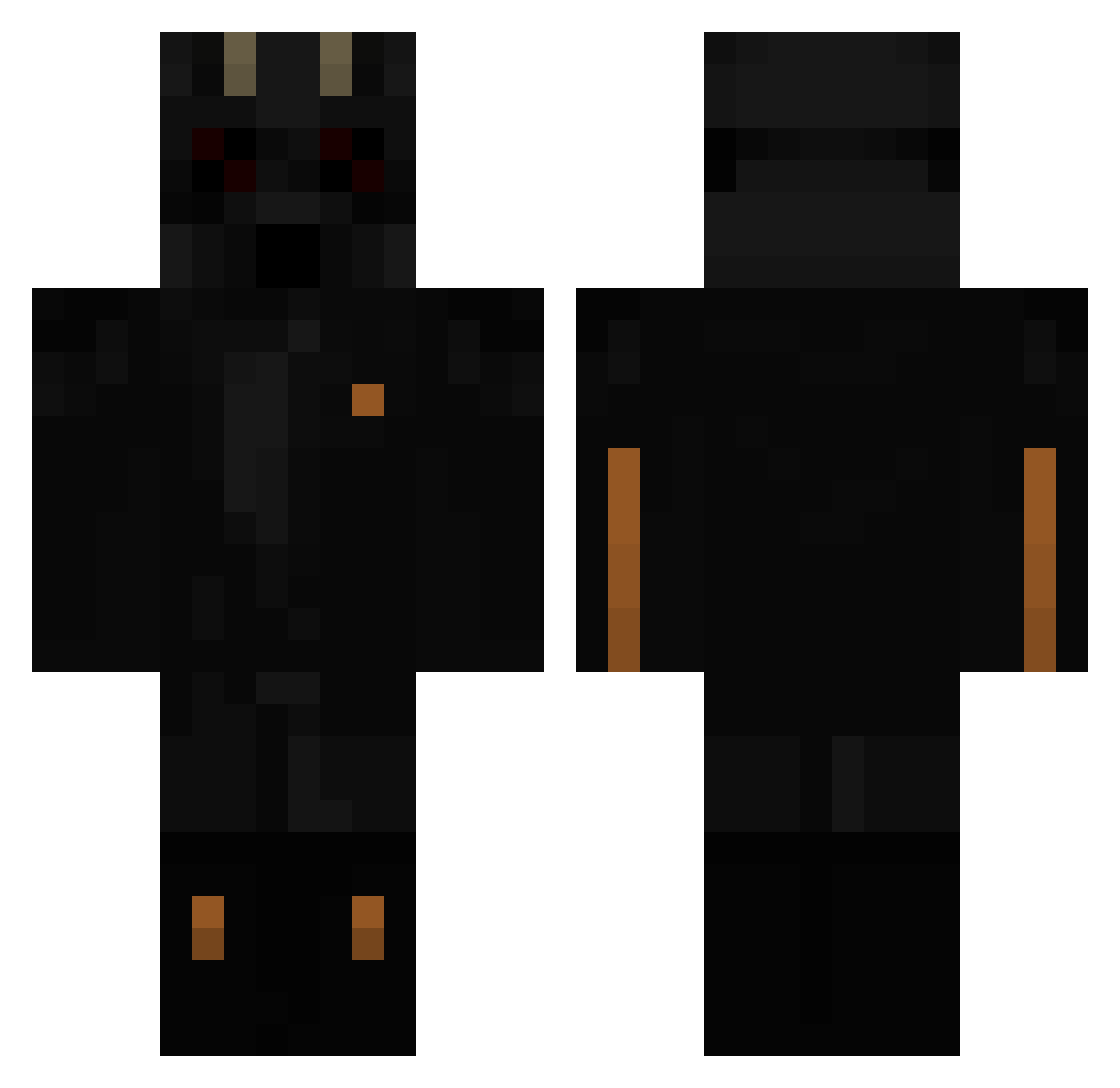 swigmeist Minecraft skin, front and back view