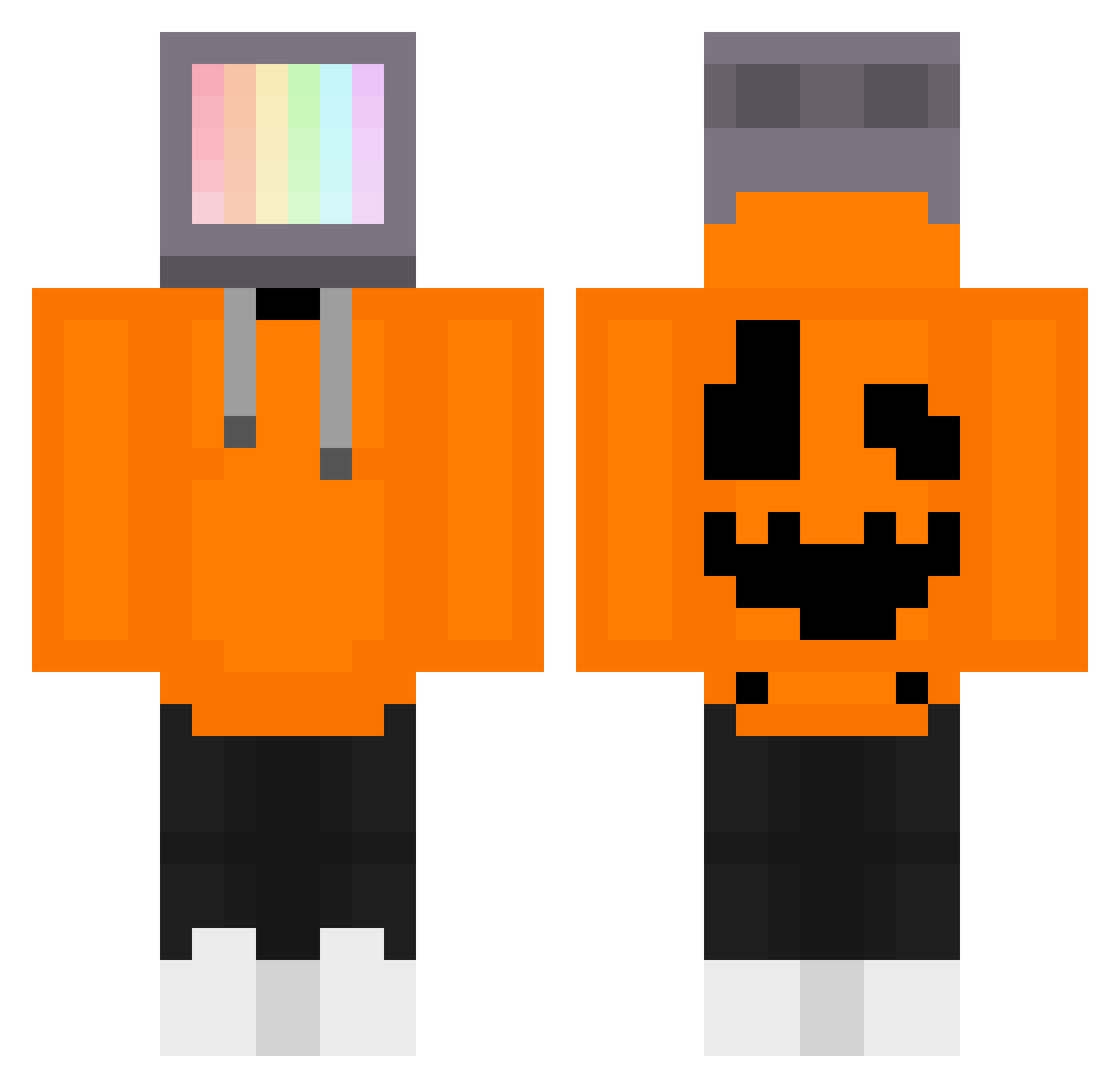 Russian_69 Minecraft skin, front and back view