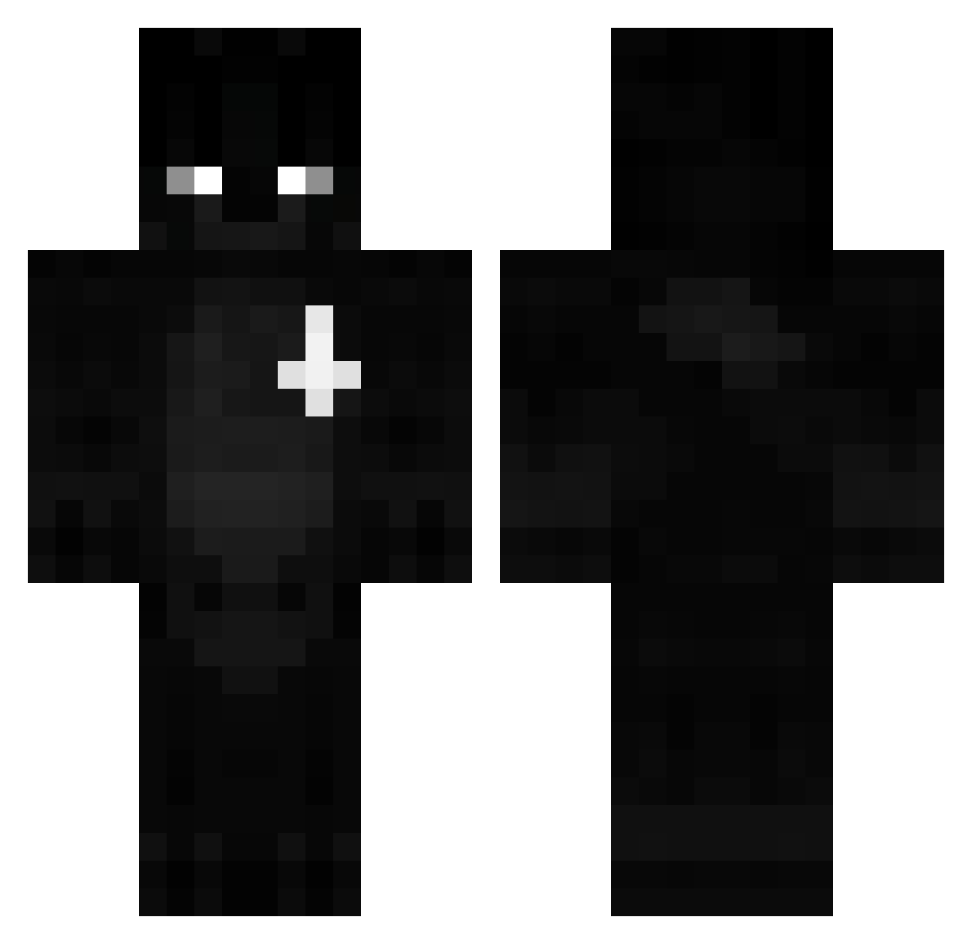 HesIn9 Minecraft skin, front and back view