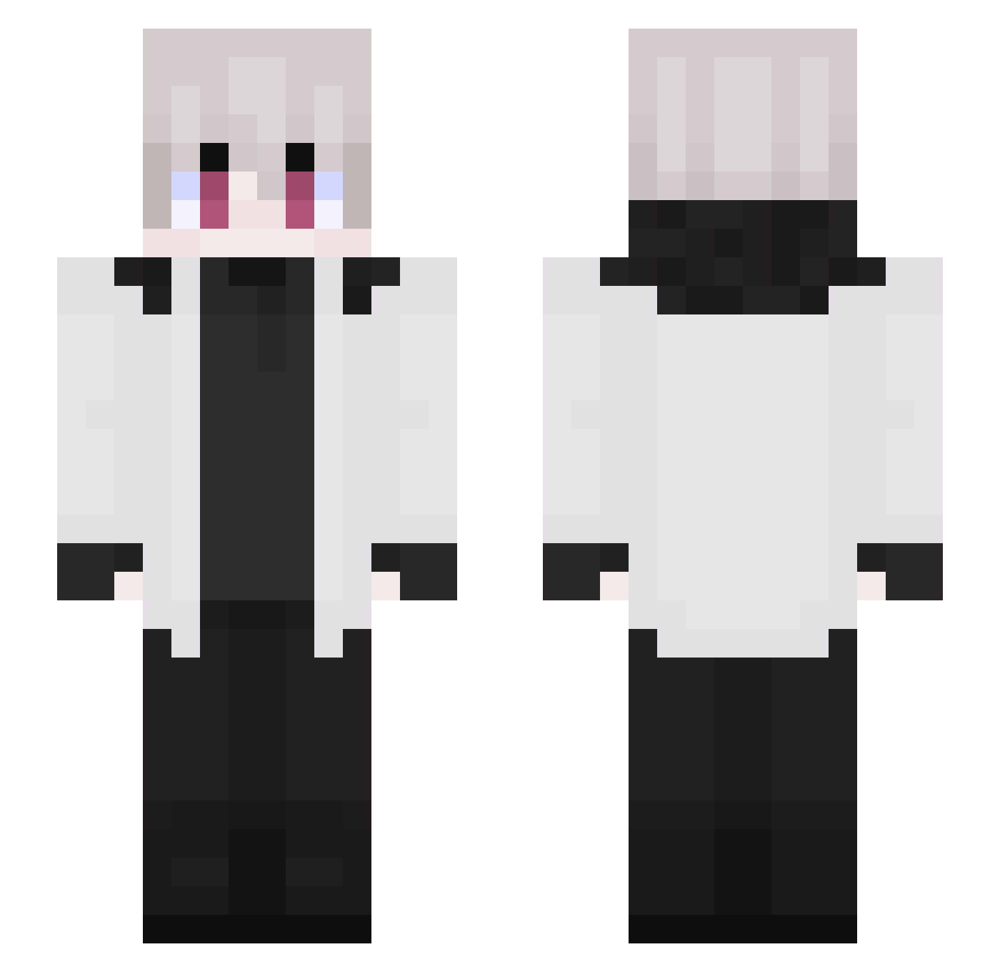 whyNature_ Minecraft skin, front and back view
