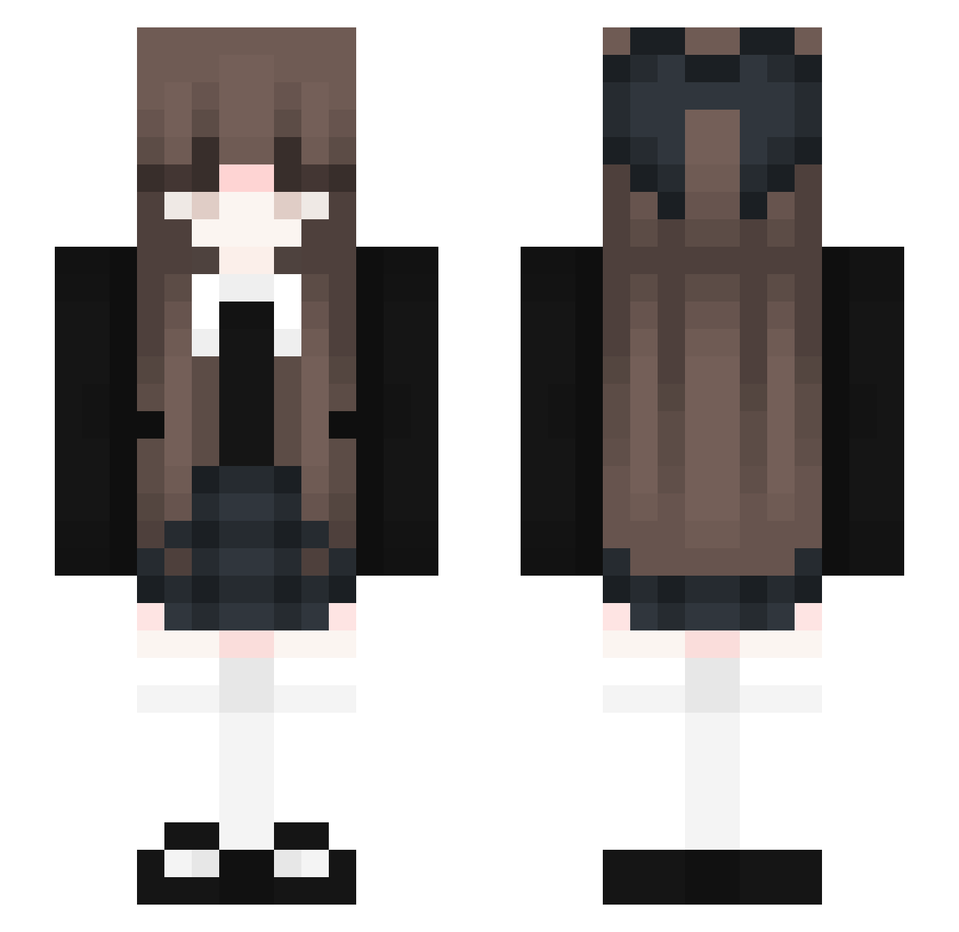 TenczowyChomik Minecraft skin, front and back view