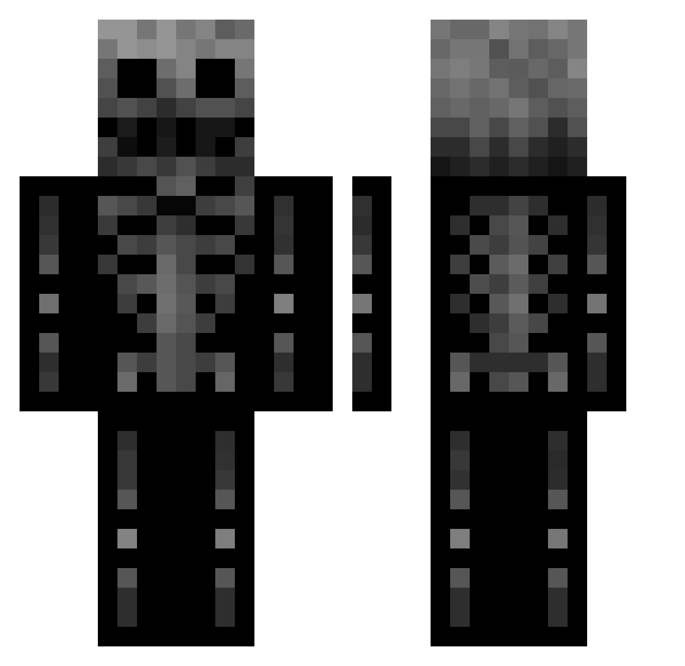 MarkNTZ Minecraft skin, front and back view