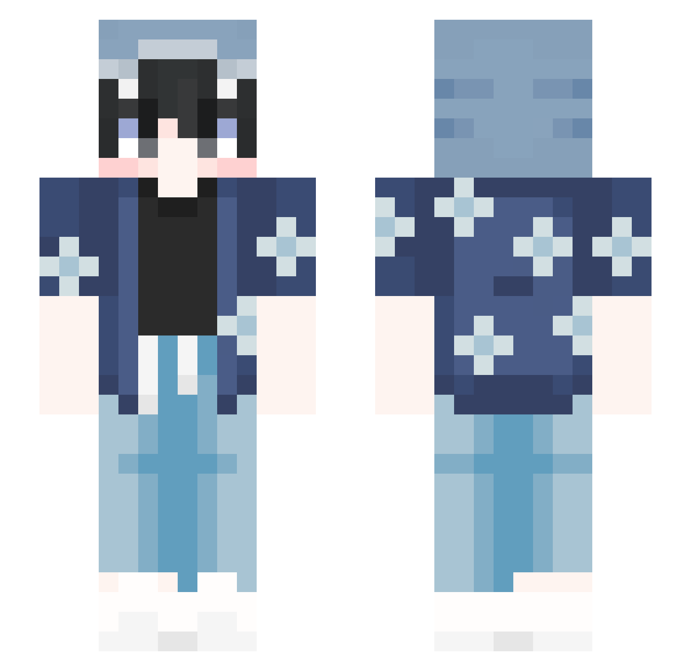 zlyrekin20 Minecraft skin, front and back view