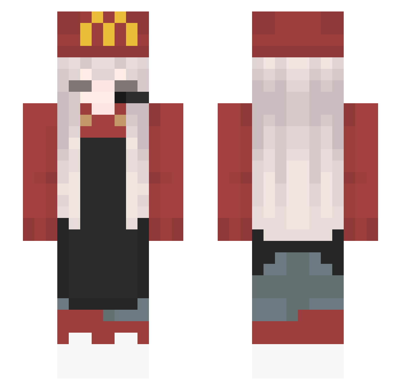 lovediamonds5812 Minecraft skin, front and back view