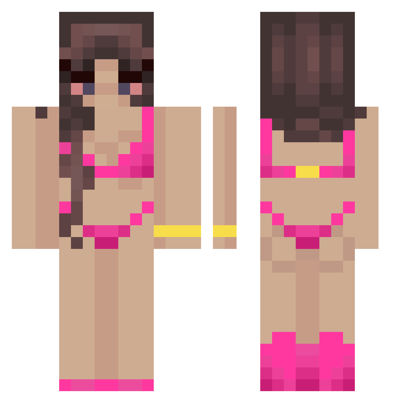 Boss_k1ng456 Minecraft skin, front and back view
