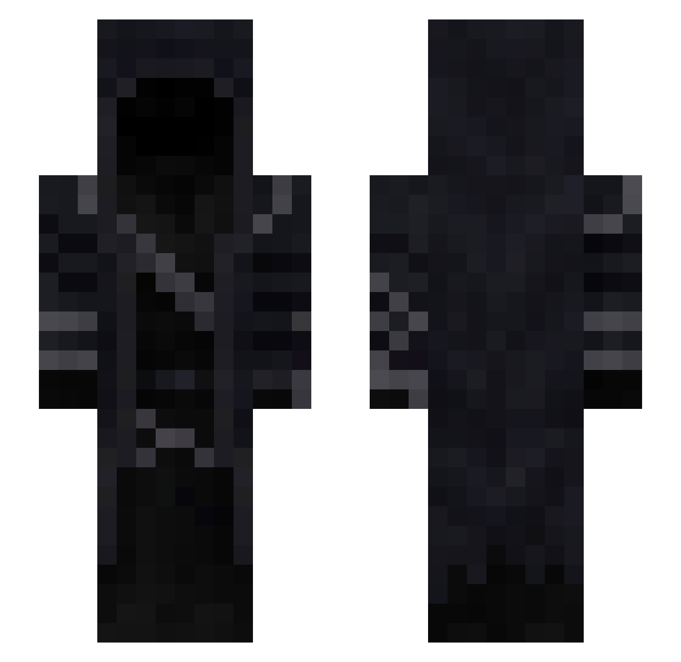 raiden1630 Minecraft skin, front and back view