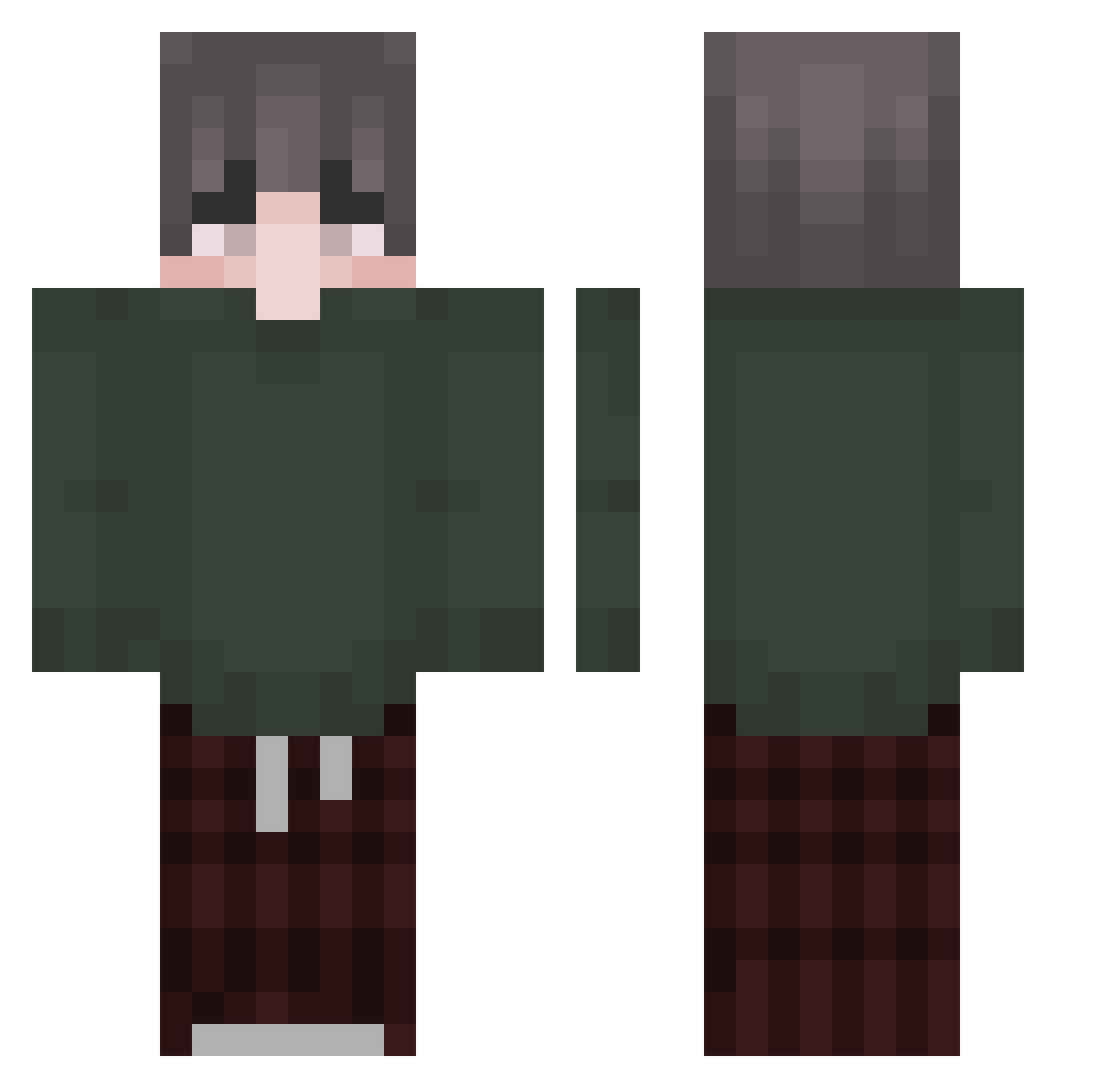vitalya_abrikos Minecraft skin, front and back view