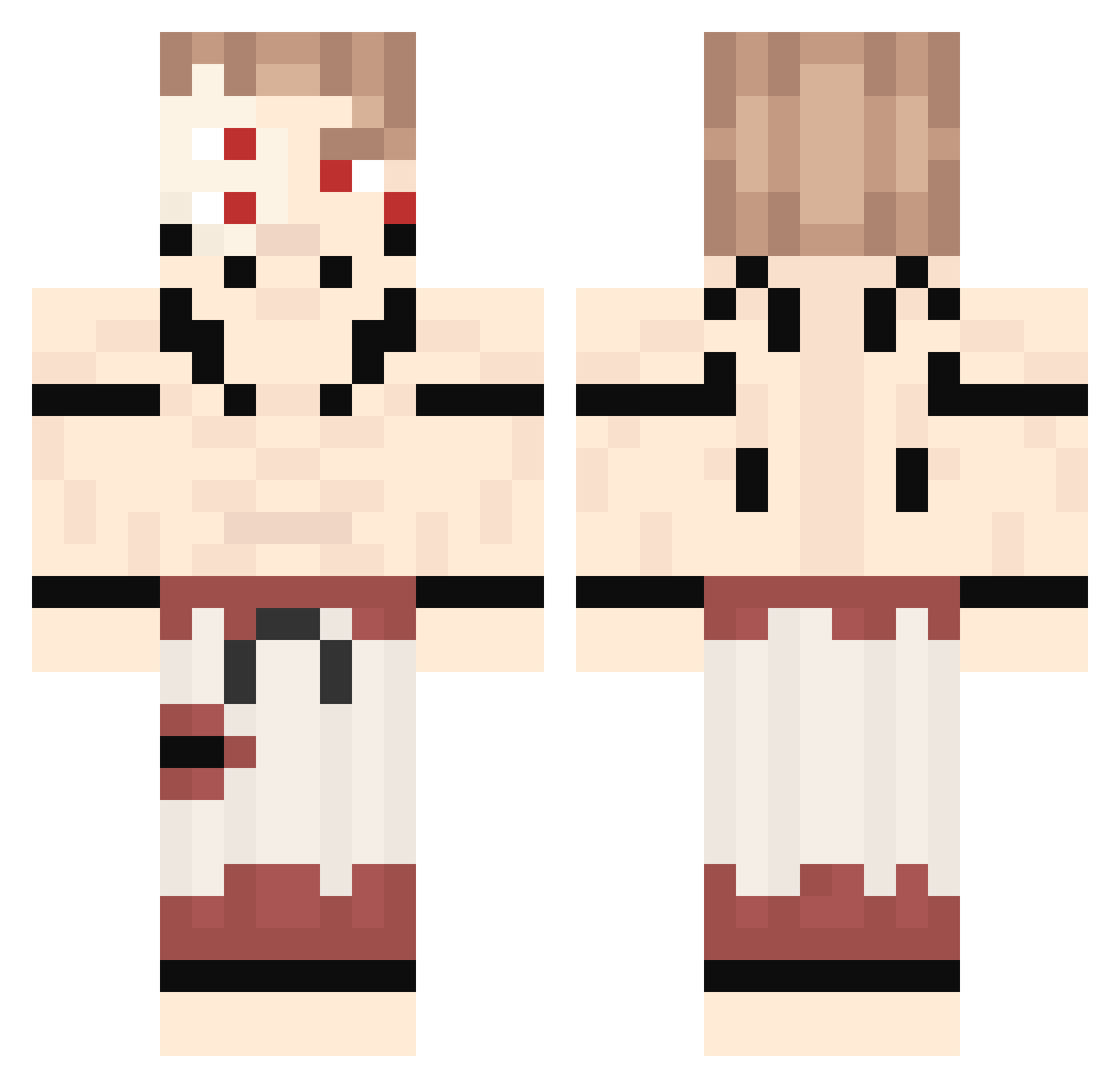 LucasEC1 Minecraft skin, front and back view