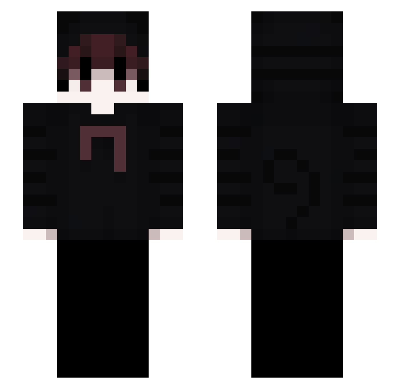 Rovzen Minecraft skin, front and back view