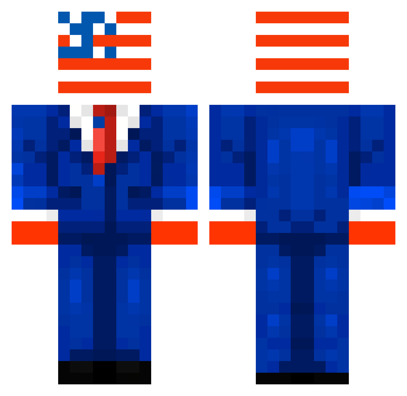 W1th3rYT Minecraft skin, front and back view