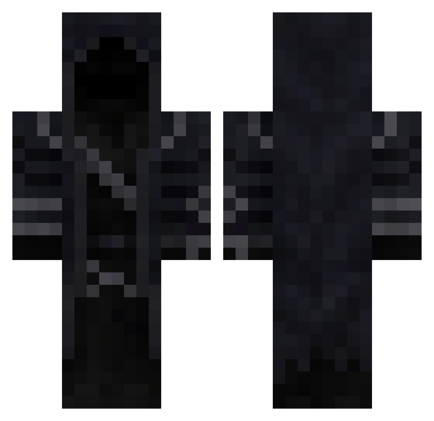 Hotdog2314 Minecraft skin, front and back view