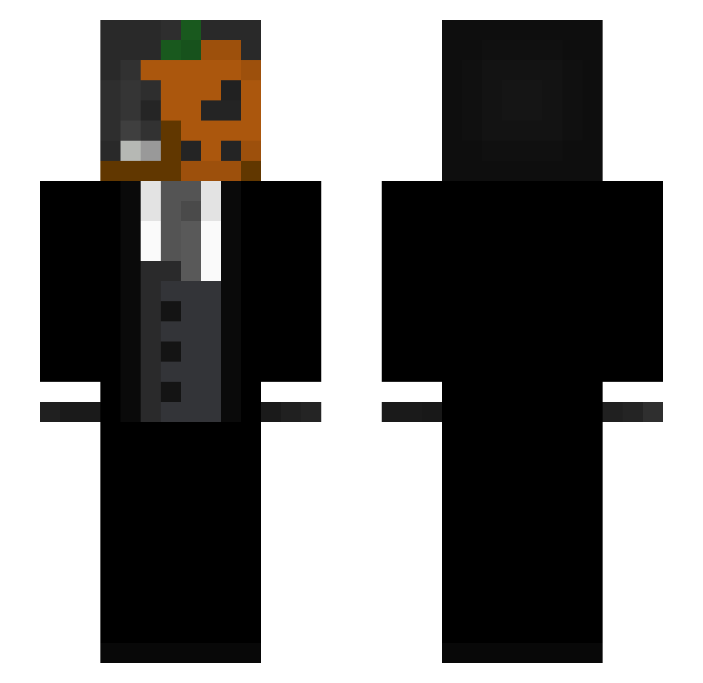 Blizzaaaard Minecraft skin, front and back view