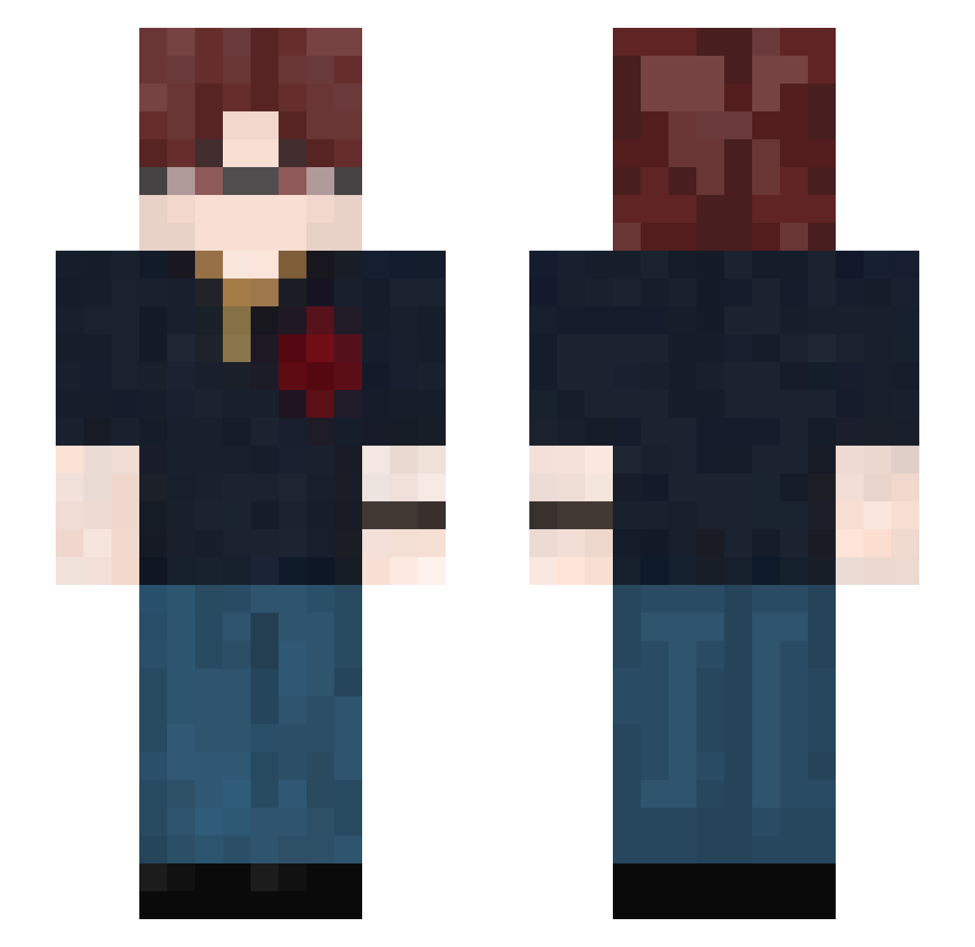 shaltayybaltayy Minecraft skin, front and back view