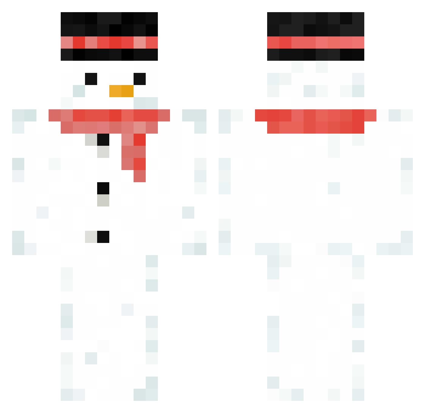 korbyon Minecraft skin, front and back view