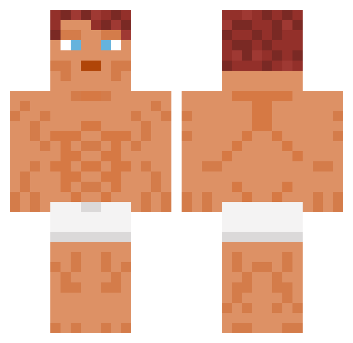 scosci Minecraft skin, front and back view