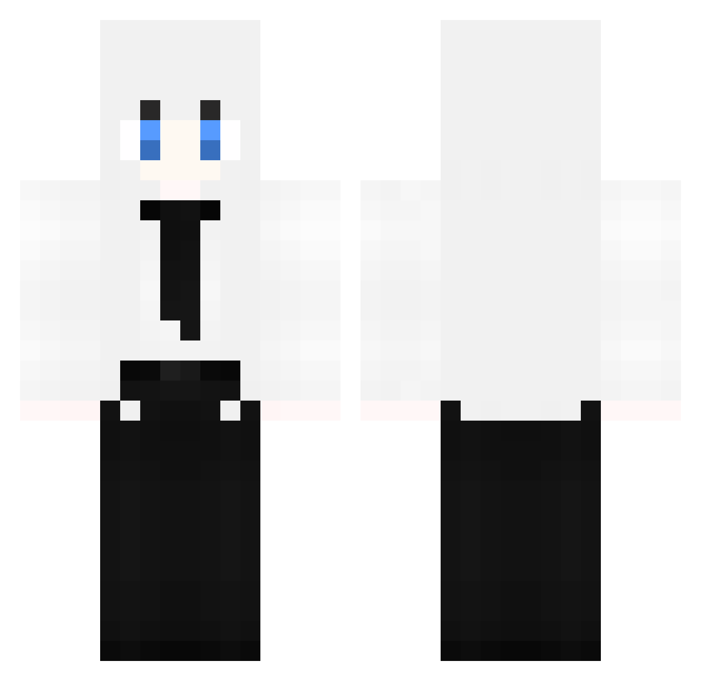 B00KY Minecraft skin, front and back view