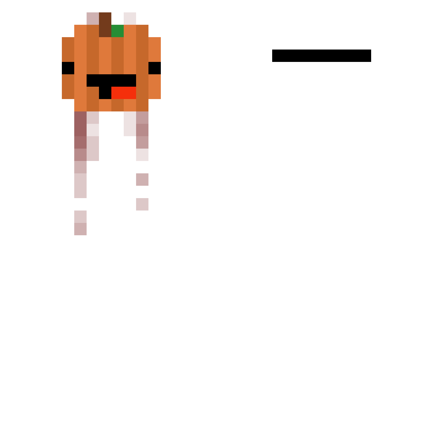 iNotFriendly Minecraft skin, front and back view