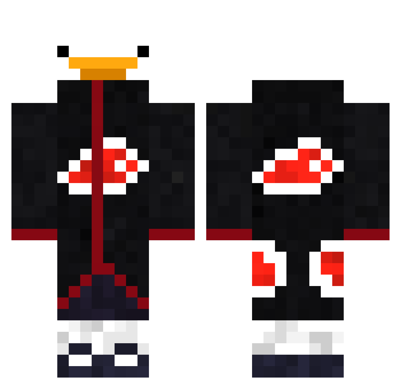 MarioVerde Minecraft skin, front and back view
