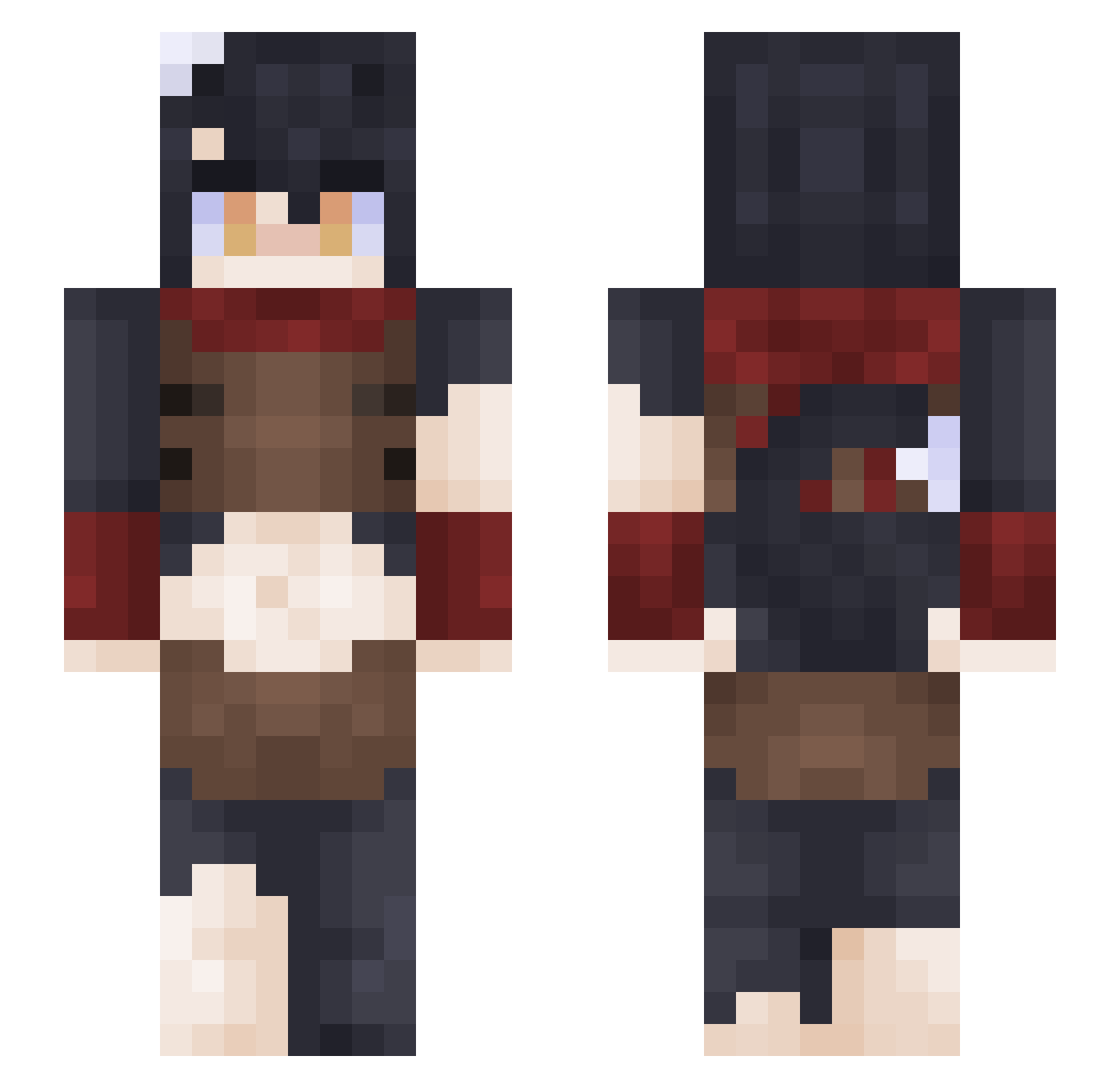 lilfunkyfungus Minecraft skin, front and back view