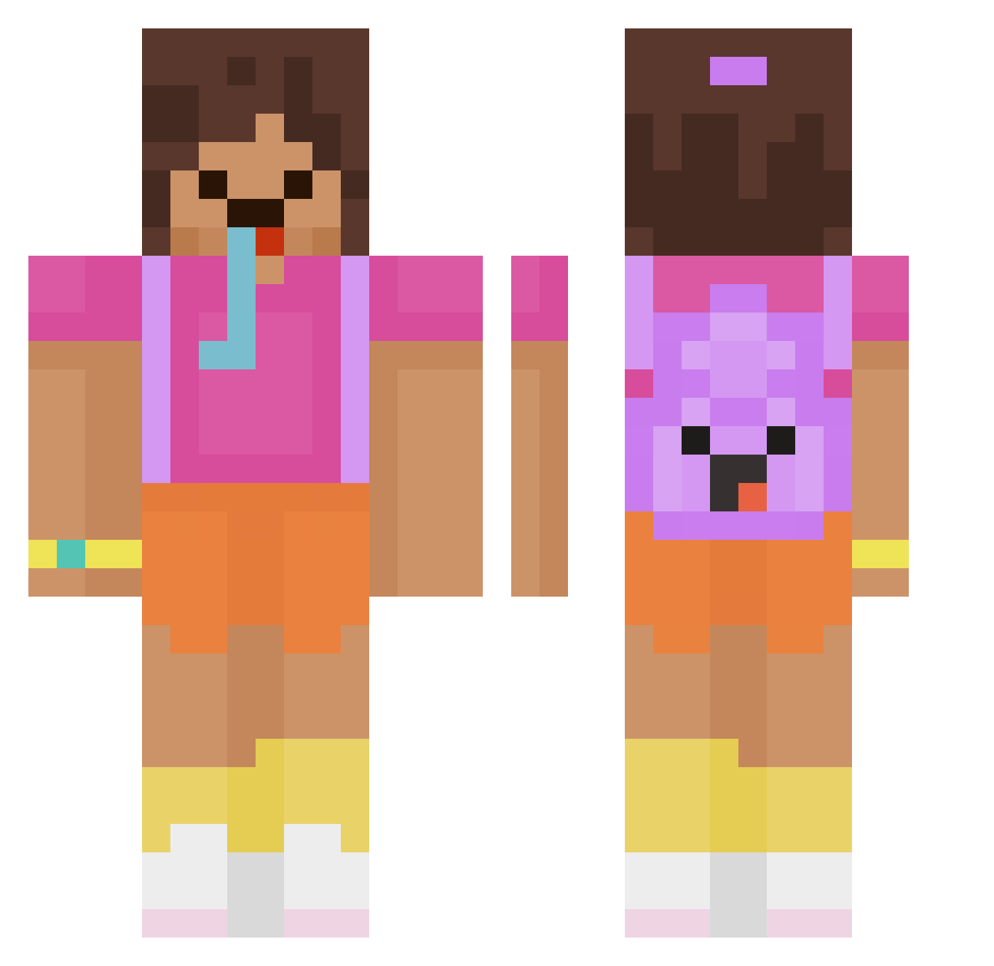 chiaoo_ciao Minecraft skin, front and back view