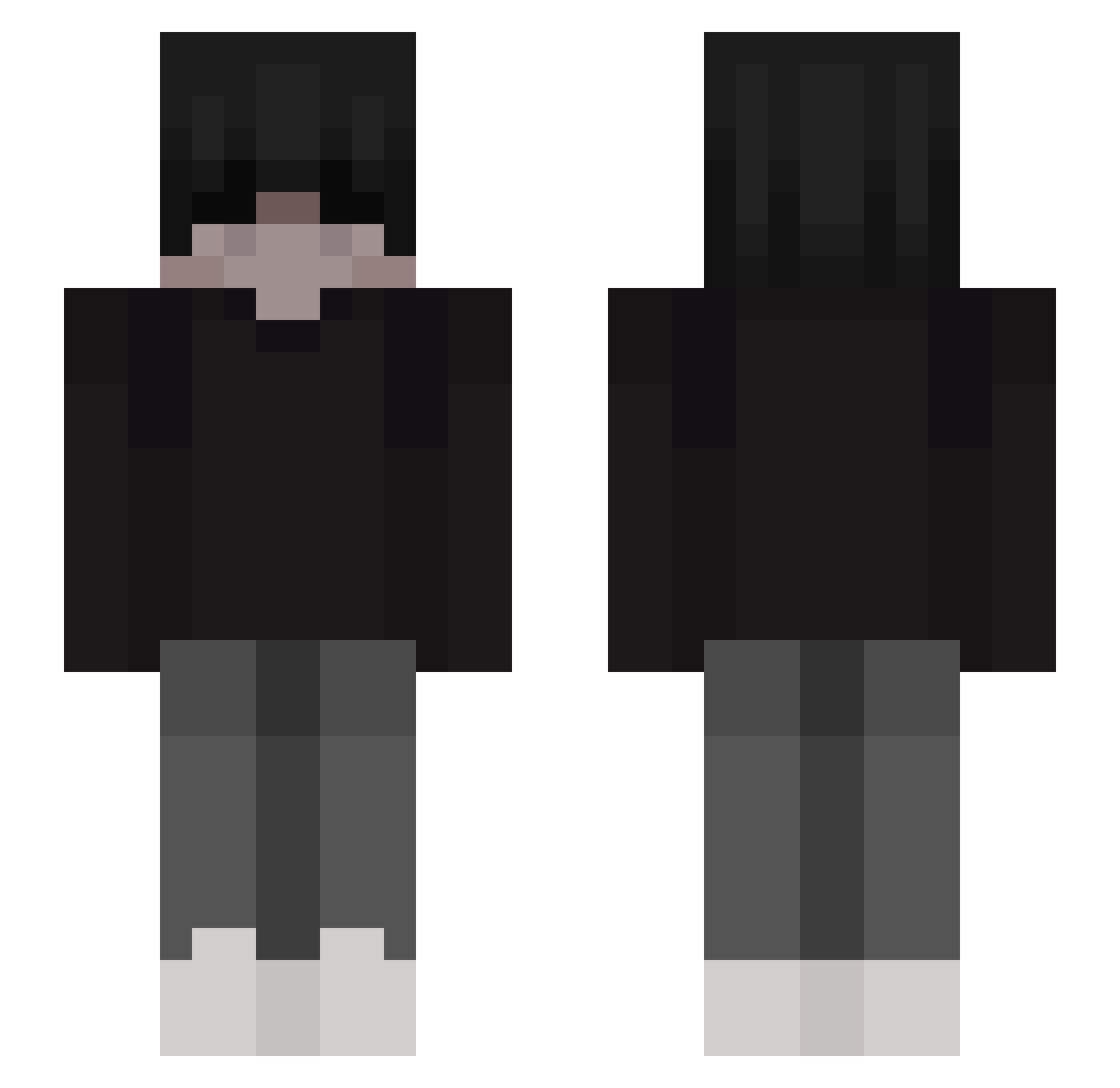 zyph_x Minecraft skin, front and back view
