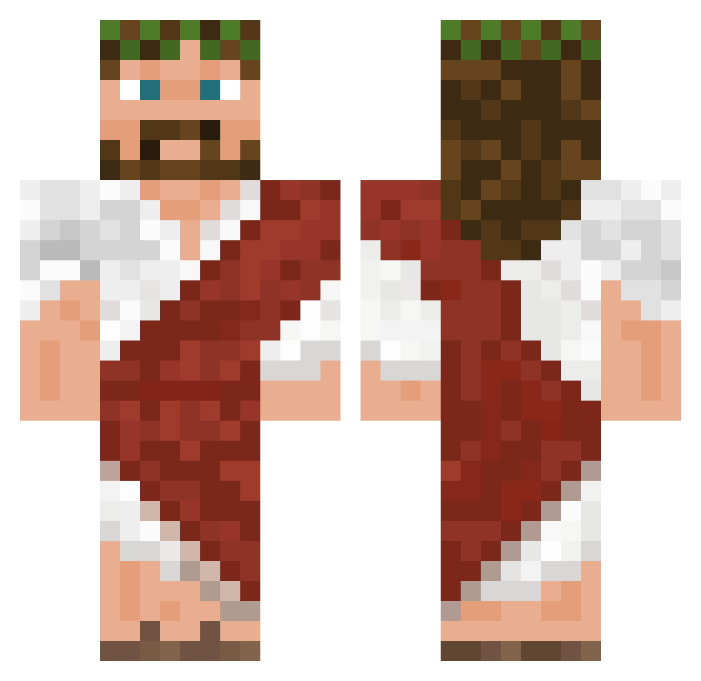 pappozn2 Minecraft skin, front and back view