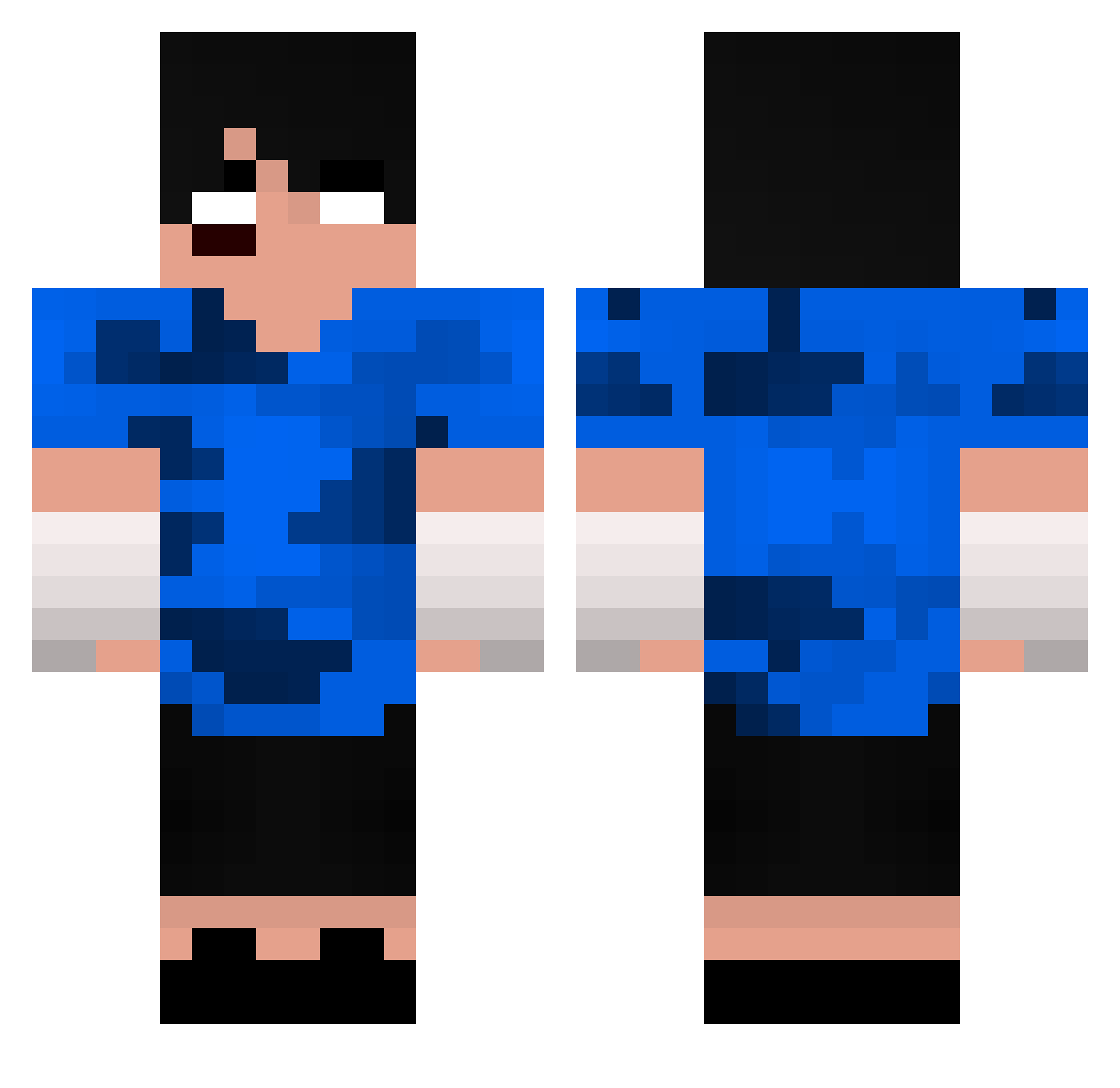 DuduSomera Minecraft skin, front and back view