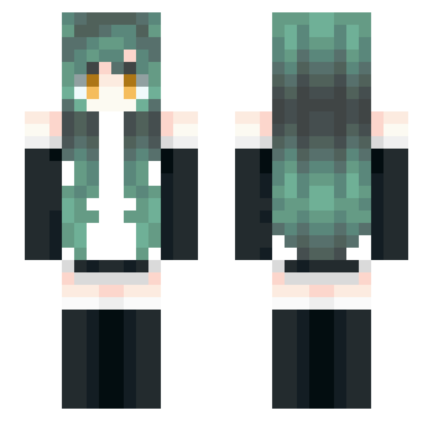 LokiZilla33 Minecraft skin, front and back view