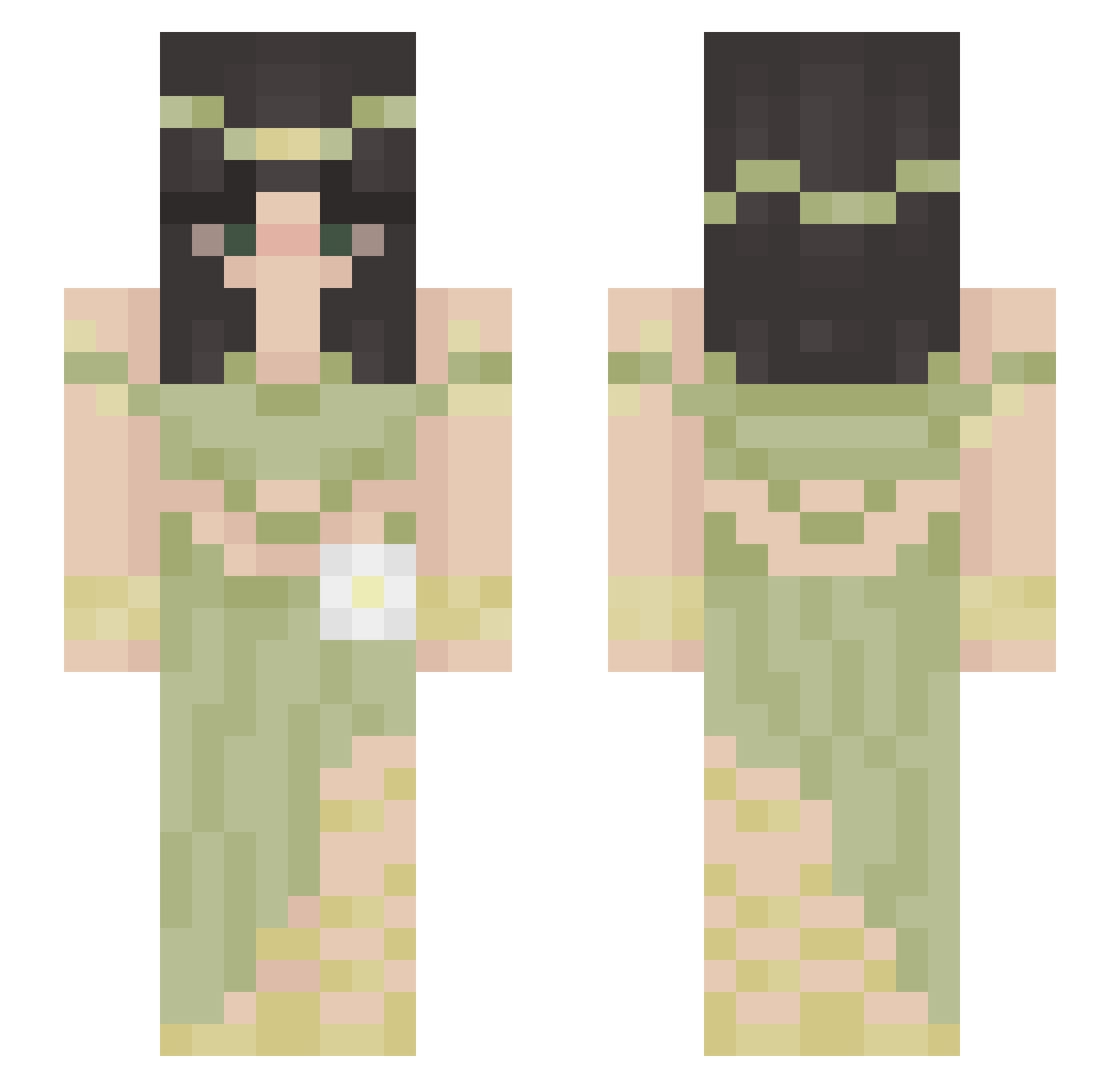 LA_L0 Minecraft skin, front and back view
