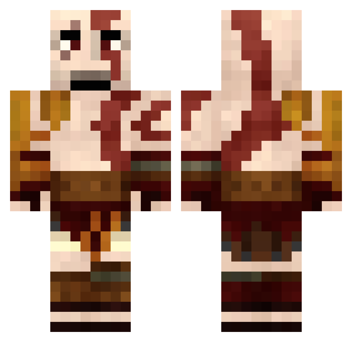 TNTxxl2 Minecraft skin, front and back view