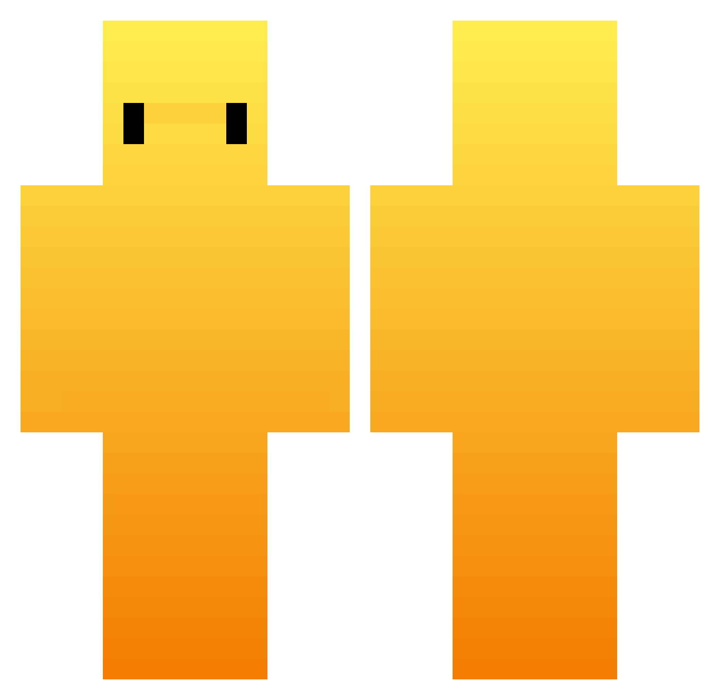 KinglyClock4486 Minecraft skin, front and back view