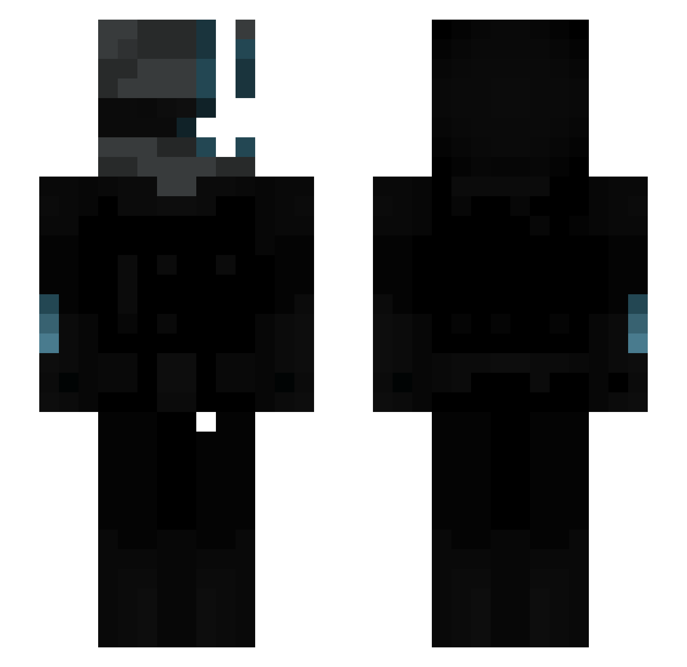 TheFrojo Minecraft skin, front and back view