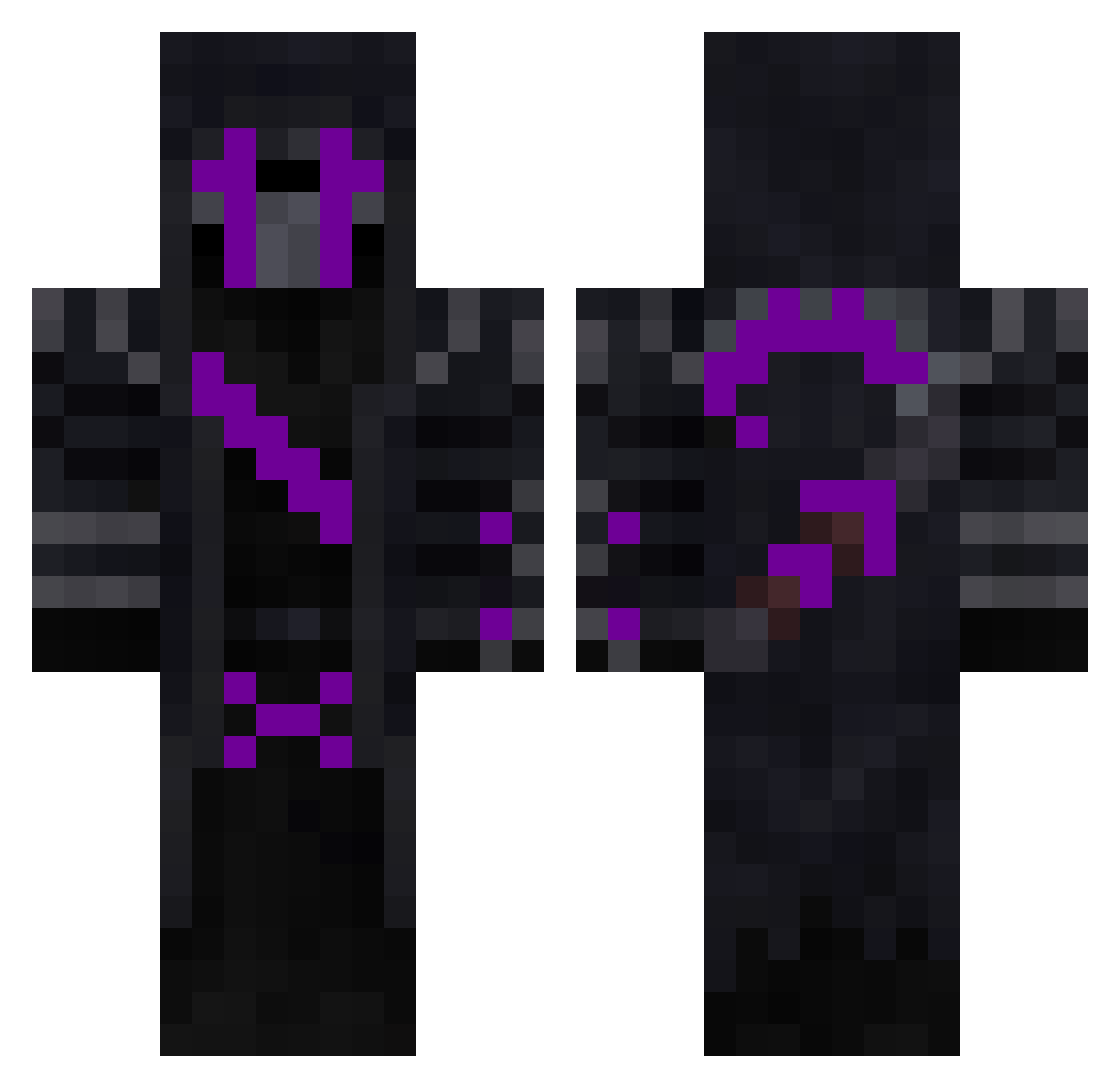 Xxsolin583 Minecraft skin, front and back view