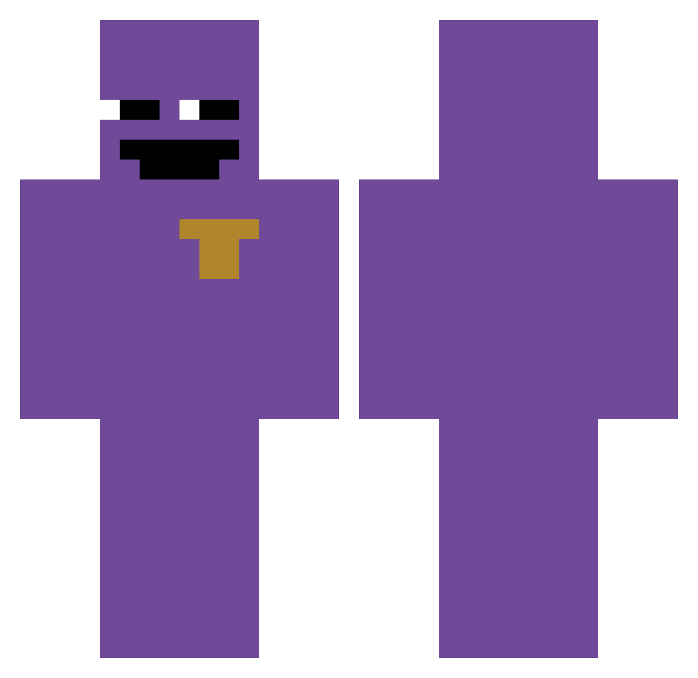 Klingan_ Minecraft skin, front and back view