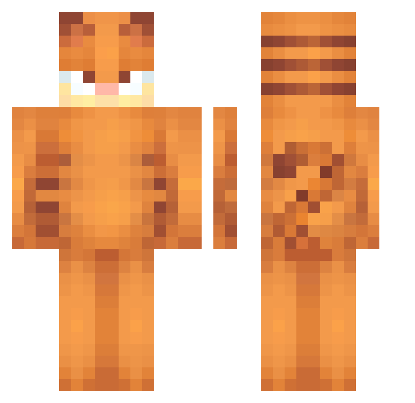 UltraeEgo Minecraft skin, front and back view