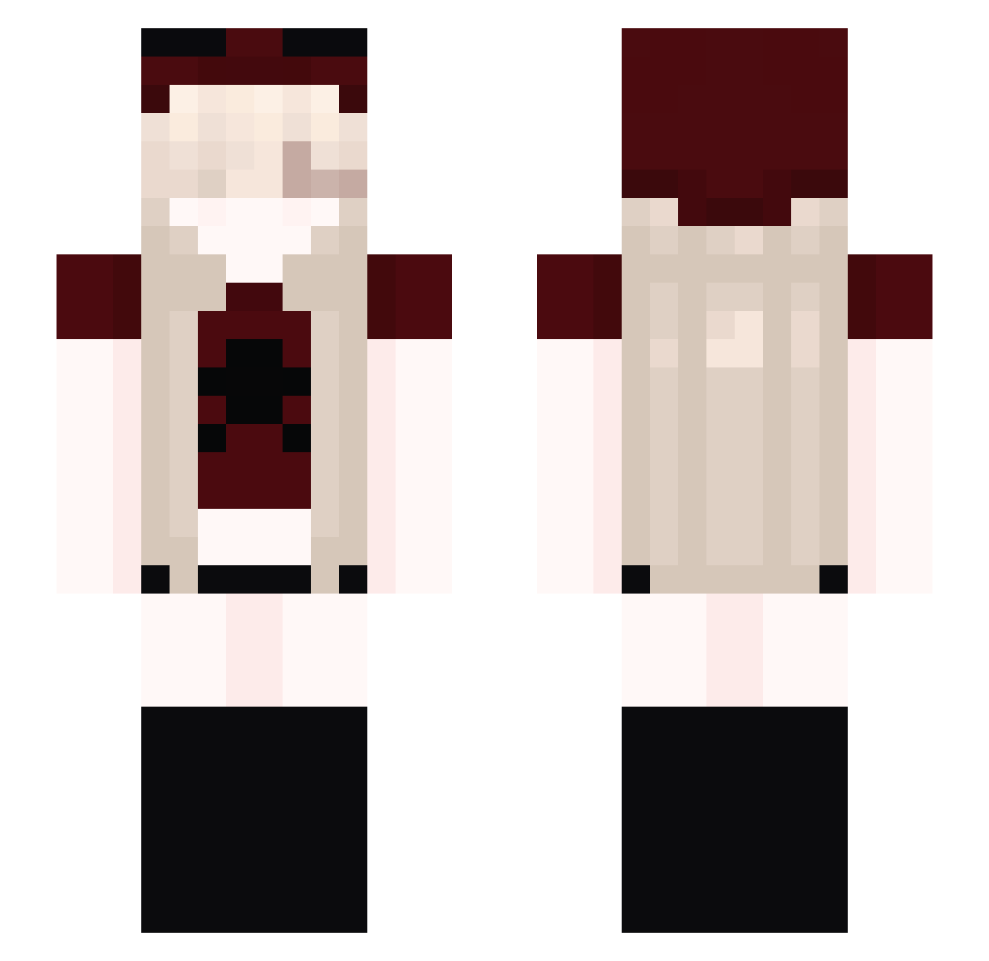 bibiay_ Minecraft skin, front and back view