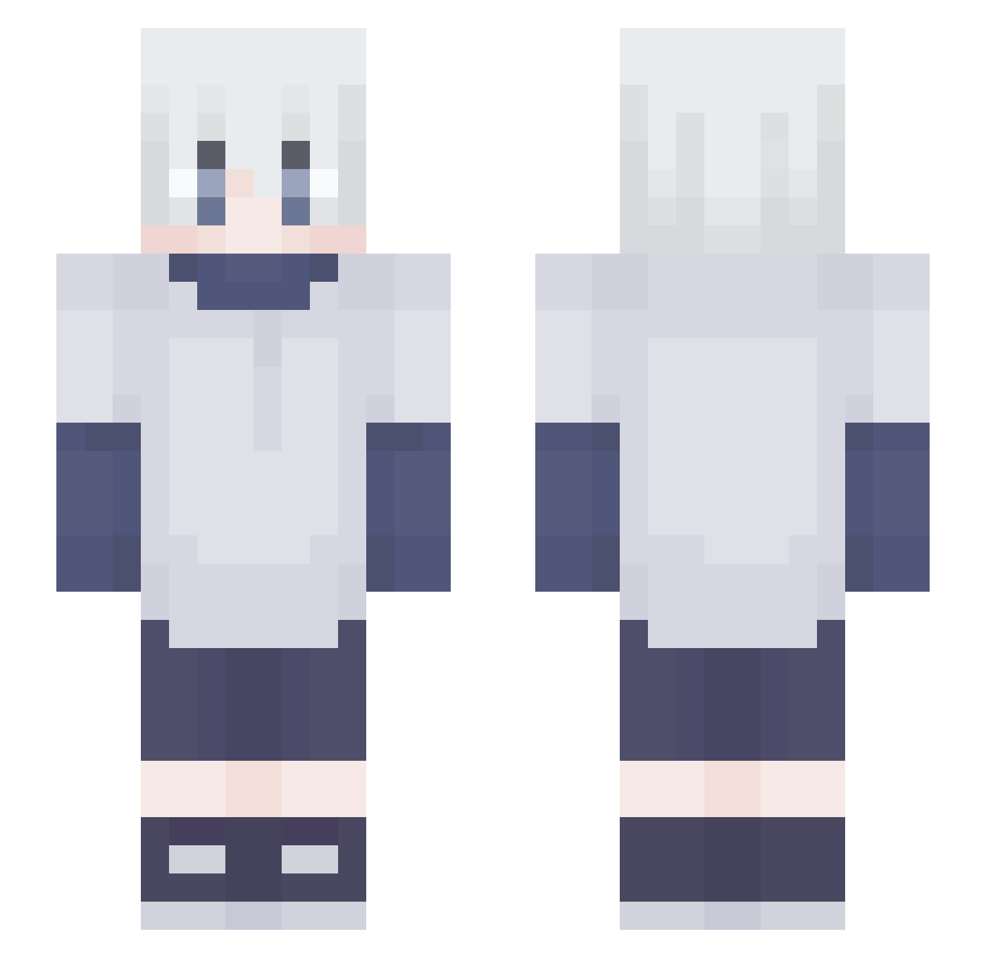 VenexterVX Minecraft skin, front and back view