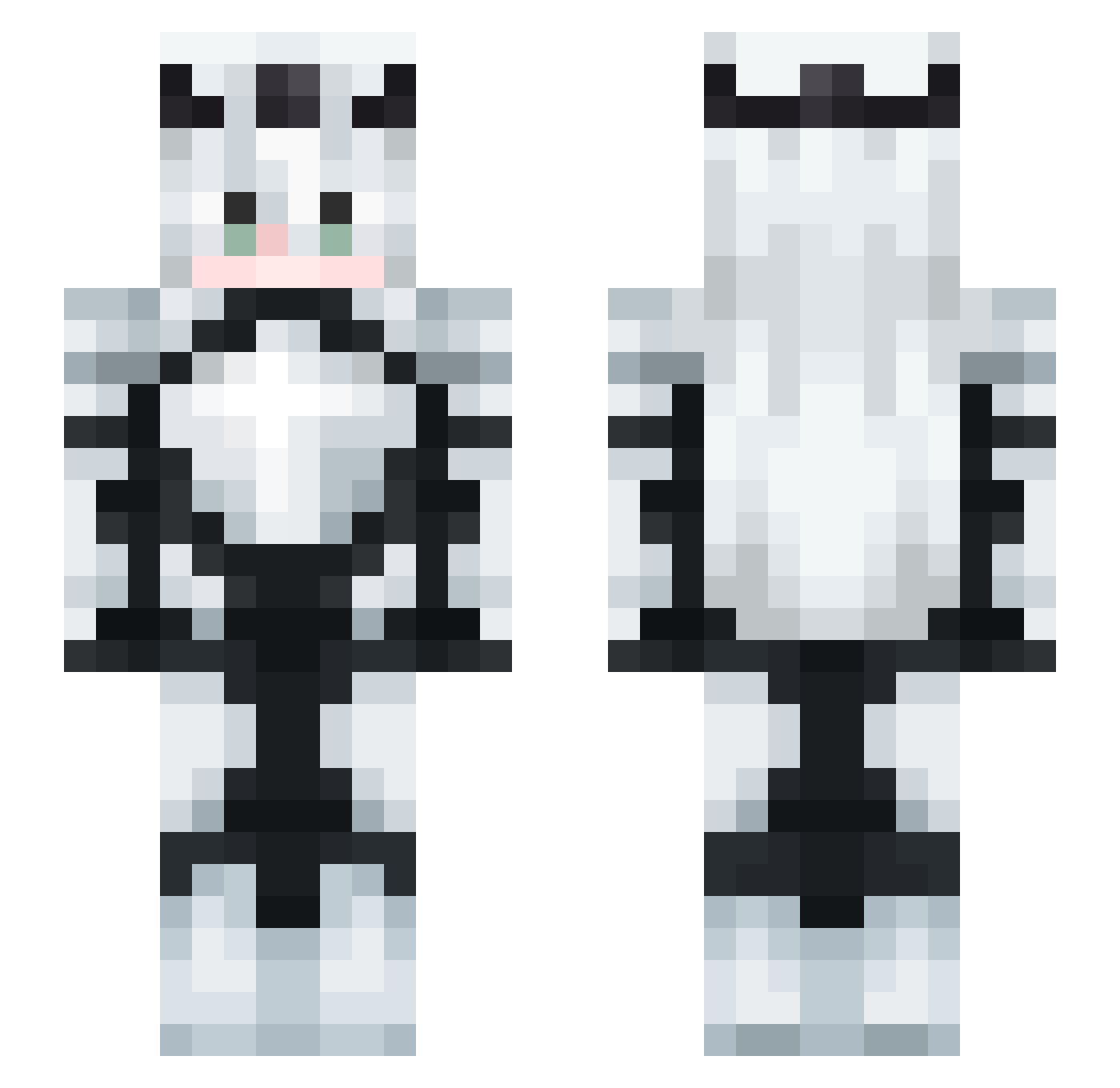 bIrdEATbUger Minecraft skin, front and back view
