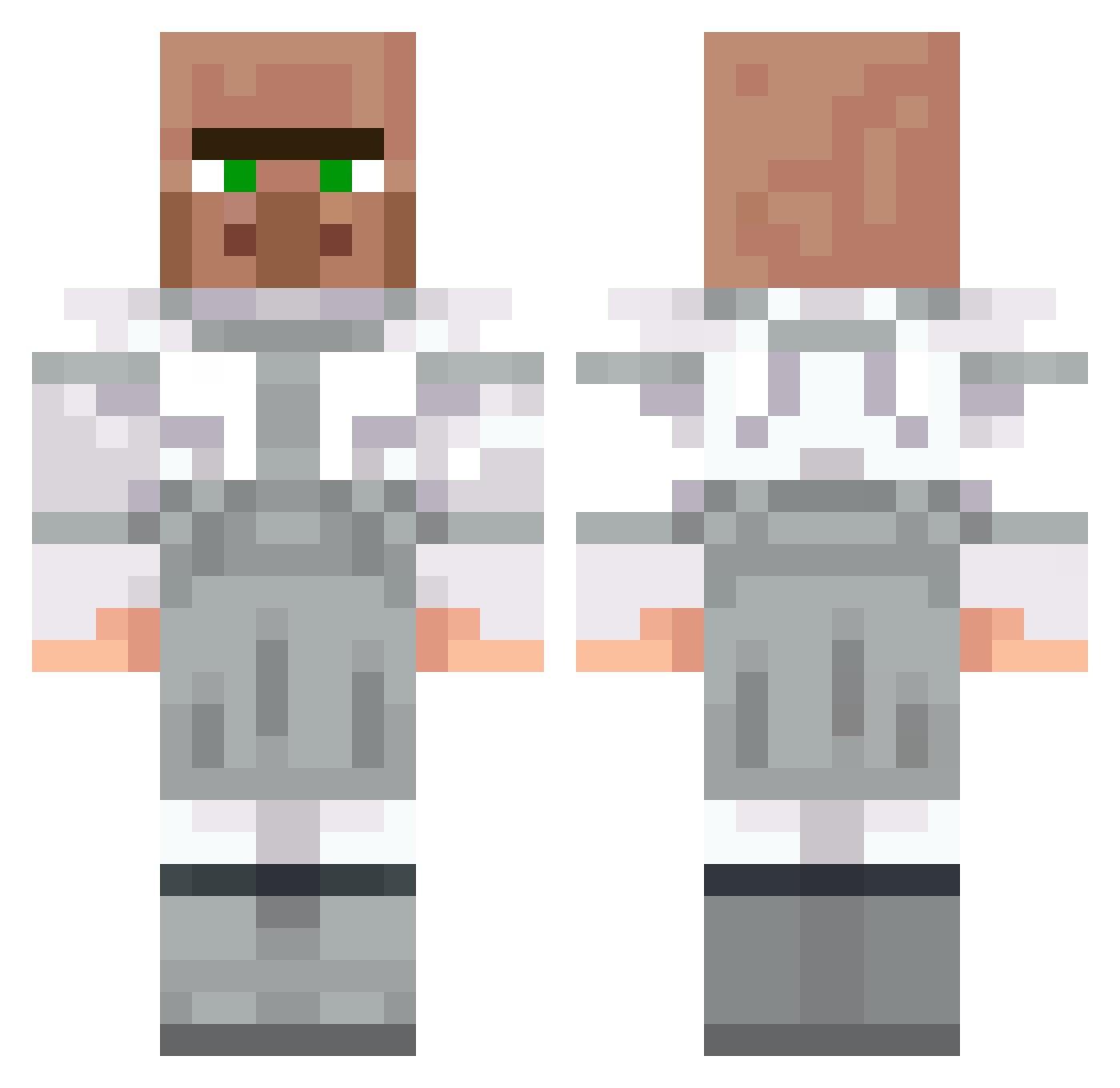 UncleDouglas Minecraft skin, front and back view