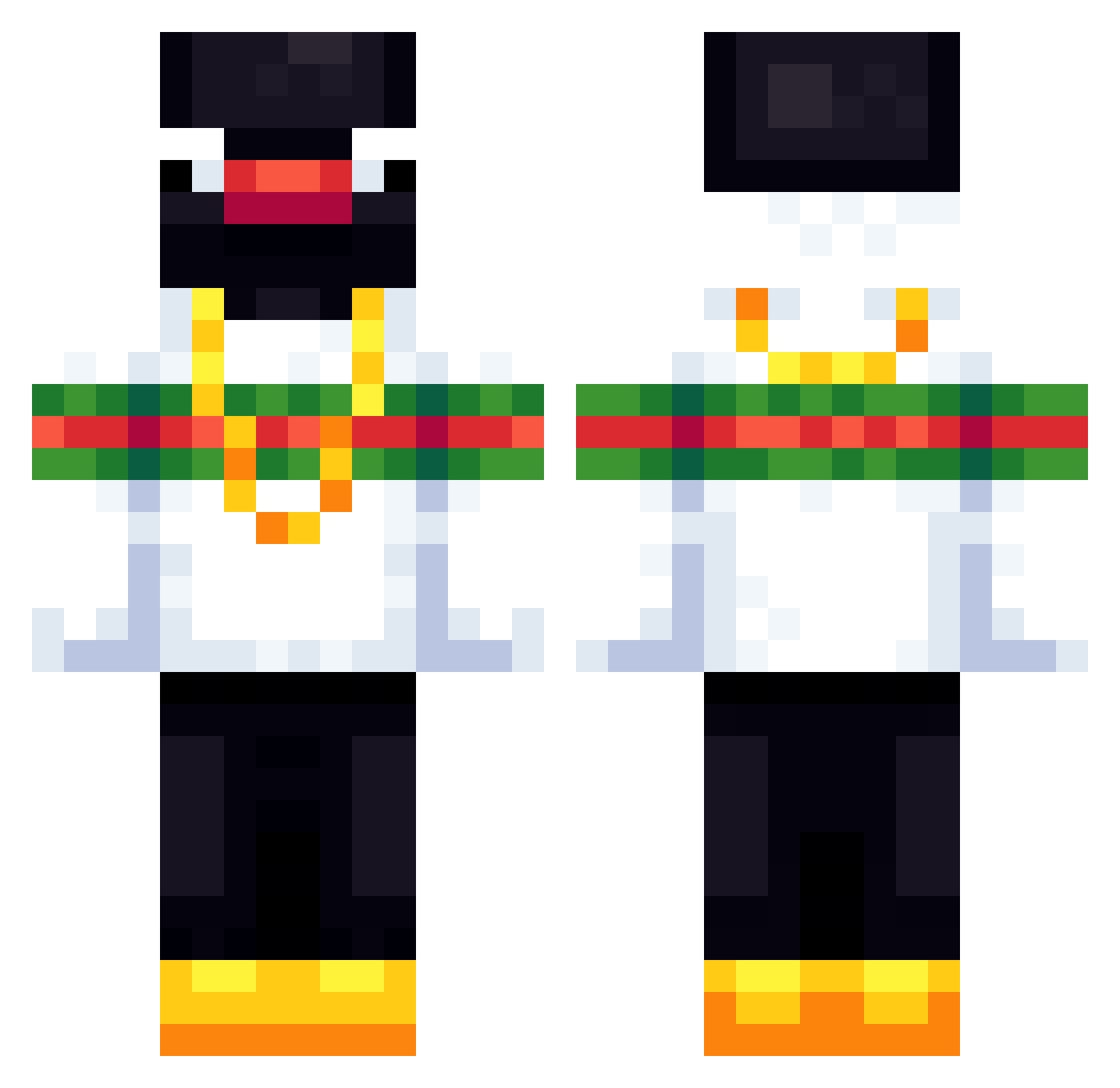 DerWind77 Minecraft skin, front and back view
