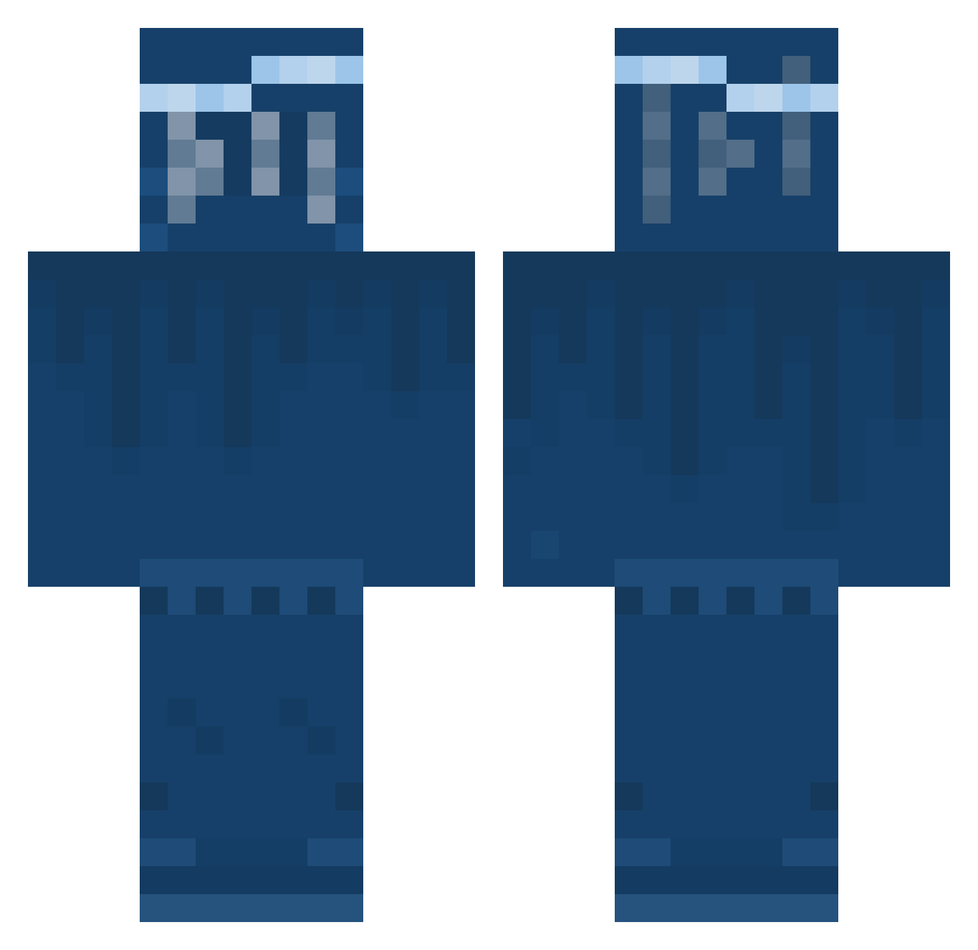 ykcl22o_0 Minecraft skin, front and back view