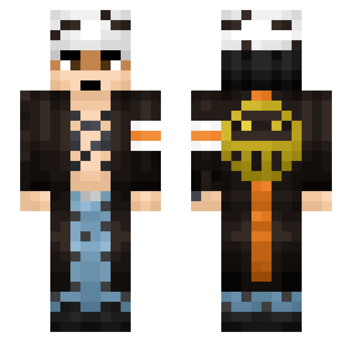 4tato_man Minecraft skin, front and back view