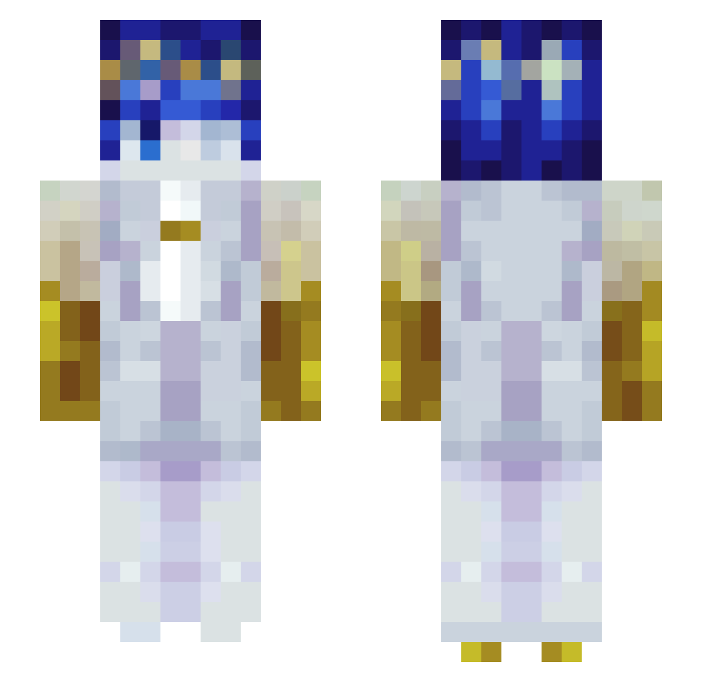 emo_ducks Minecraft skin, front and back view
