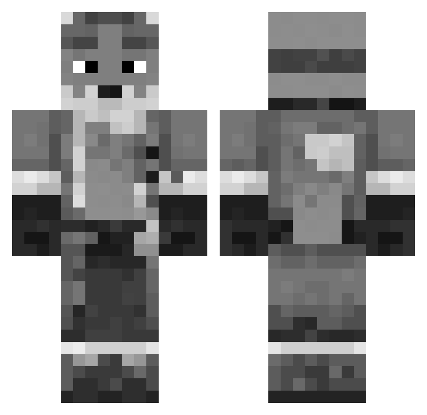 piotrullo271 Minecraft skin, front and back view